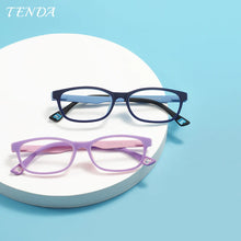 Carica l&#39;immagine nel visualizzatore di Gallery, Kids Oval Ultem Spectacles Girl Boy Soft Eyeglass Frames Lightweight and Flexible Prescription Glasses