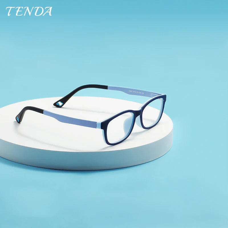 Kids Oval Ultem Spectacles Girl Boy Soft Eyeglass Frames Lightweight and Flexible Prescription Glasses