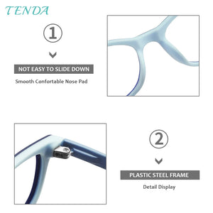 Kids Oval Ultem Spectacles Girl Boy Soft Eyeglass Frames Lightweight and Flexible Prescription Glasses