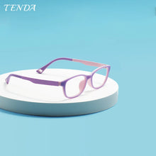 Carica l&#39;immagine nel visualizzatore di Gallery, Kids Oval Ultem Spectacles Girl Boy Soft Eyeglass Frames Lightweight and Flexible Prescription Glasses