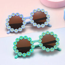 Load image into Gallery viewer, Kids Sunglasses Sunflower Baby Glasses Fashionable Flower Ring Sunscreen Sun Eyeglasses Children Cartoon Daisy Sunglasses