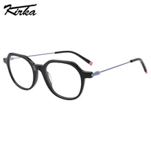 Load image into Gallery viewer, Kirka Child Eyeglasses Oval Acetate Kids 5-12 Years Eyewear Frame Computer Spectacles Frame Boys&amp;Girls Glasses WK4014