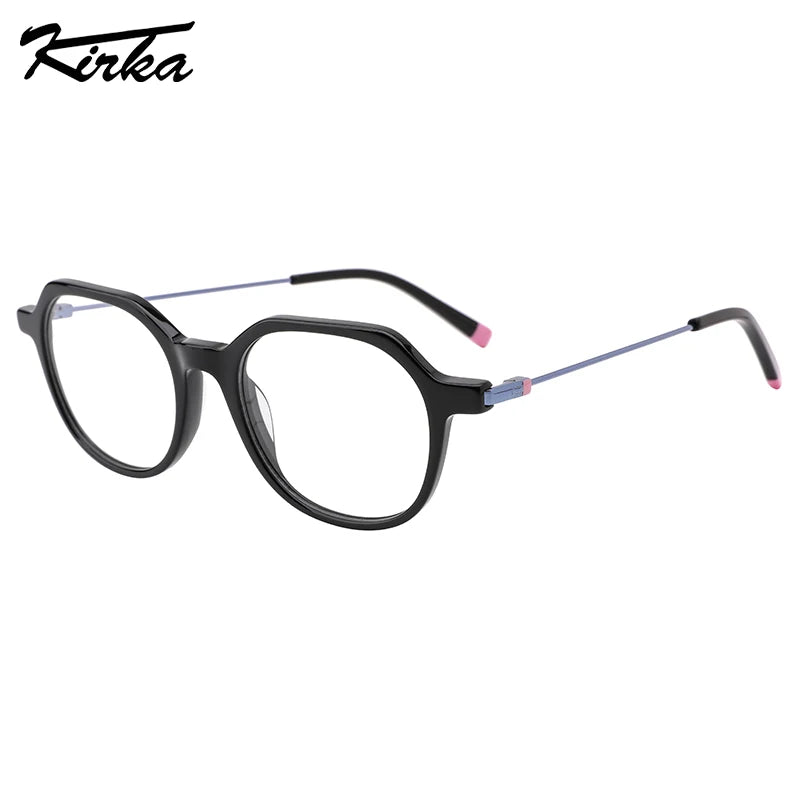 Kirka Child Eyeglasses Oval Acetate Kids 5-12 Years Eyewear Frame Computer Spectacles Frame Boys&Girls Glasses WK4014