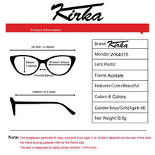 Load image into Gallery viewer, Kirka Child Eyeglasses Rectangle Acetate Kids 5-12 Years Eyewear Frame Computer Spectacles Frame Boys&amp;Girls Glasses WK4016