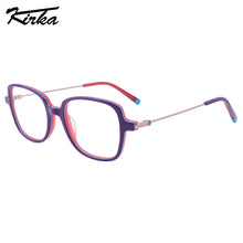 Load image into Gallery viewer, Kirka Child Eyeglasses Rectangle Acetate Kids 5-12 Years Eyewear Frame Computer Spectacles Frame Boys&amp;Girls Glasses WK4016
