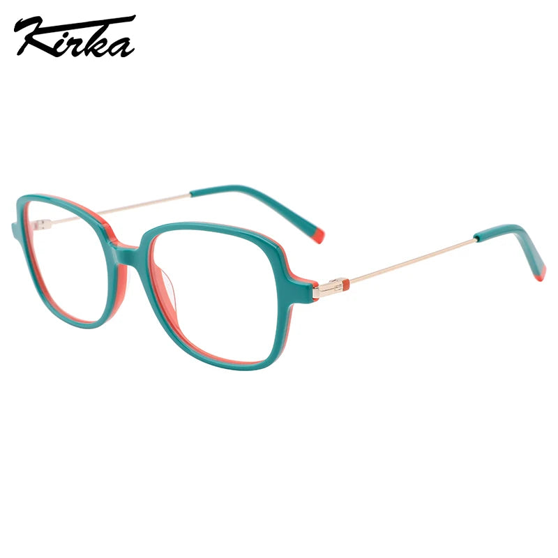 Kirka Child Eyeglasses Rectangle Acetate Kids 5-12 Years Eyewear Frame Computer Spectacles Frame Boys&Girls Glasses WK4016
