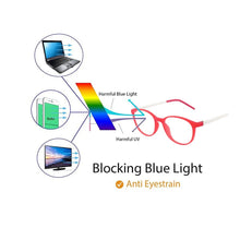 Load image into Gallery viewer, Kirka Kids 5-12 Blue Light Lenses Children Eyeglasses Computer Anti-blue Glasses Child Games Boys&amp;Girls Glasses D3-TK4001
