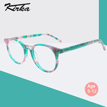 Load image into Gallery viewer, Kirka Kids Glasses Acetate Frames Vintage Myopia Prescription Eyeglasses Childeren full Spectacles Eyewear Frame Child Glasses