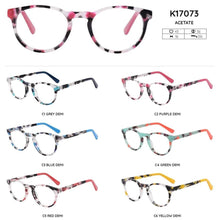 Load image into Gallery viewer, Kirka Kids Glasses Frame Anti-blue Oval Shape Tortoiseshell Pattern Computer Prescription Glasses for Children Eyewear Frames