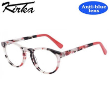 Load image into Gallery viewer, Kirka Kids Glasses Frame Anti-blue Oval Shape Tortoiseshell Pattern Computer Prescription Glasses for Children Eyewear Frames