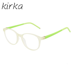 Kirka Optical Children Glasses Frame Kids Glasses Round Flexible Girls Kid Frames Spectacle Hit Color Child  Eyeglasses 12colors