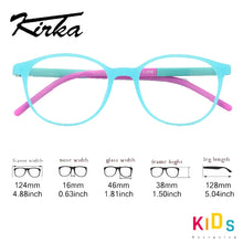 Load image into Gallery viewer, Kirka Optical Children Glasses Frame Kids Glasses Round Flexible Girls Kid Frames Spectacle Hit Color Child  Eyeglasses 12colors