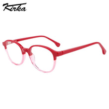 Load image into Gallery viewer, Kirka Optical Frame Kids Acetate Oval Boys and Girls Separate Crystal Color Eyeglasses for Children Spectacle Glasses