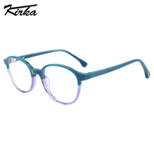 Load image into Gallery viewer, Kirka Optical Frame Kids Acetate Oval Boys and Girls Separate Crystal Color Eyeglasses for Children Spectacle Glasses