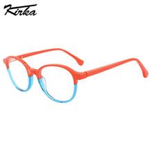 Load image into Gallery viewer, Kirka Optical Frame Kids Acetate Oval Boys and Girls Separate Crystal Color Eyeglasses for Children Spectacle Glasses