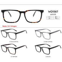 Load image into Gallery viewer, Kirka Unisex Eyewear Acetate Rectangle Crystal Colors Frame Optical Prescription Glasses Thin Temple 4 Colors WD1387