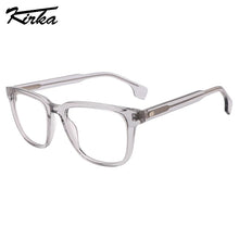 Carica l&#39;immagine nel visualizzatore di Gallery, Kirka Unisex Eyewear Acetate Rectangle Shape Frame Optical Glasses Classical Color Design Wide Temple Eyeglasses WD1416