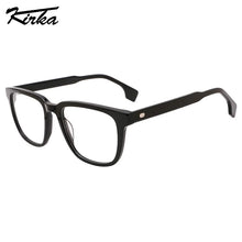 Carica l&#39;immagine nel visualizzatore di Gallery, Kirka Unisex Eyewear Acetate Rectangle Shape Frame Optical Glasses Classical Color Design Wide Temple Eyeglasses WD1416