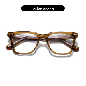 Korea  Square Acetate Glasses Frame Men Women Myopia Prescription Thick Eyeglasses Handmade Read Spectacle