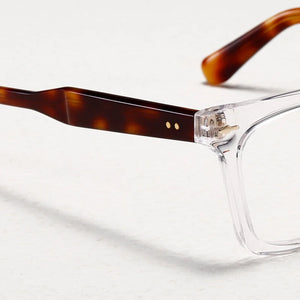 Korea  Square Acetate Glasses Frame Men Women Myopia Prescription Thick Eyeglasses Handmade Read Spectacle