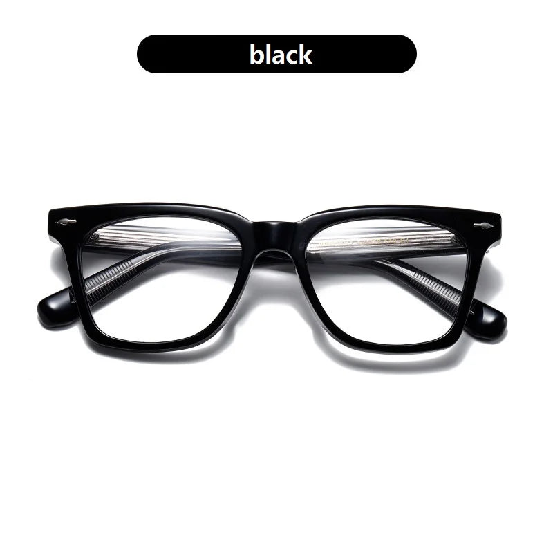 Korea  Square Acetate Glasses Frame Men Women Myopia Prescription Thick Eyeglasses Handmade Read Spectacle