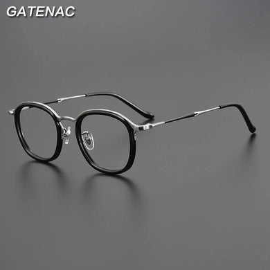 Korea Pure Titanium Eyeglasses Frame Men     Prescription Myopia Optical Glasses Frame Women Vintage Luxury Brand Eyewear