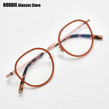 Load image into Gallery viewer, Korean Brand Handmade Eyglasses Retro Round Glasses Frame Women Men Titanium Ultralight Optical Prescription Myopia Reading