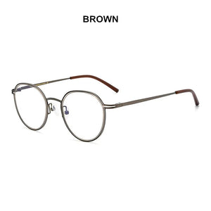 Korean Brand Handmade Eyglasses Retro Round Glasses Frame Women Men Titanium Ultralight Optical Prescription Myopia Reading