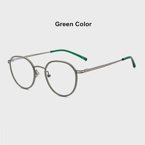 Korean Brand Handmade Eyglasses Retro Round Glasses Frame Women Men Titanium Ultralight Optical Prescription Myopia Reading