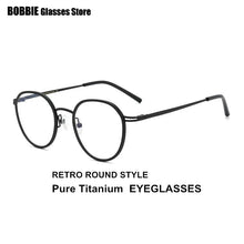 Load image into Gallery viewer, Korean Brand Handmade Eyglasses Retro Round Glasses Frame Women Men Titanium Ultralight Optical Prescription Myopia Reading