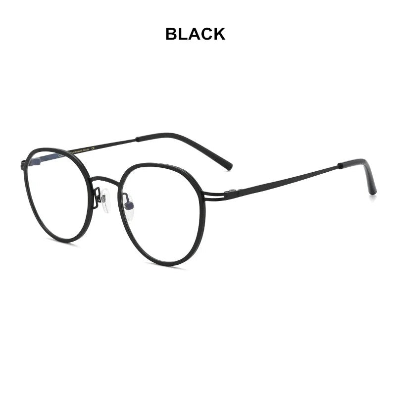 Korean Brand Handmade Eyglasses Retro Round Glasses Frame Women Men Titanium Ultralight Optical Prescription Myopia Reading