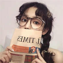 Load image into Gallery viewer, Korean Literary Anti-blue Glasses Frame Women Fashion Glasses Men Contrasting Cute Decorative Glasses