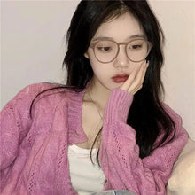 Load image into Gallery viewer, Korean Literary Anti-blue Glasses Frame Women Fashion Glasses Men Contrasting Cute Decorative Glasses