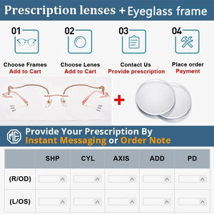 Korean version niche trendy cat ear frameless ladies elegant trendy prescription eyeglasses men personalized  Street eyewear