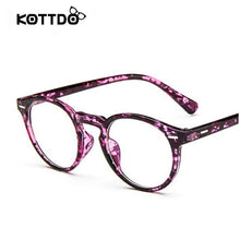 Load image into Gallery viewer, Kottdo Vintage Retro Round Eyeglasses Frame Women Prescription Clear Glasses Men Optical Eye Frame Eyewear Glasses Frame Oculos