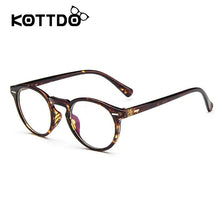Load image into Gallery viewer, Kottdo Vintage Retro Round Eyeglasses Frame Women Prescription Clear Glasses Men Optical Eye Frame Eyewear Glasses Frame Oculos