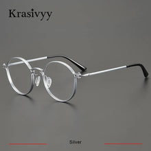 Load image into Gallery viewer, Krasivyy Vintage Pure Titanium Glasses Frame Men Round Luxury Brand Myopia Prescription Eyeglasses Women Italy Optical Eyewear