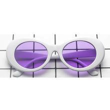 Load image into Gallery viewer, Kurt Cobain Retro Oval Sunglasses Man Vintage  Brand Sun Glasses Classic White Black Lentes De Sol Mujer
