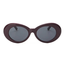 Load image into Gallery viewer, Kurt Cobain Retro Oval Sunglasses Man Vintage  Brand Sun Glasses Classic White Black Lentes De Sol Mujer