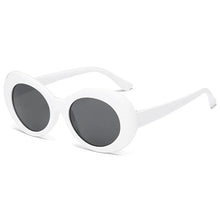 Load image into Gallery viewer, Kurt Cobain Retro Oval Sunglasses Man Vintage  Brand Sun Glasses Classic White Black Lentes De Sol Mujer