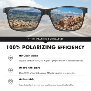 LM Photochromic Trending Styles Aluminium Magnesium Glass Square Men Sunglasses Women Polarized Sun glasses Sport Oculos de sol