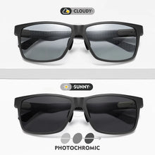 Carica l&#39;immagine nel visualizzatore di Gallery, LM Photochromic Trending Styles Aluminium Magnesium Glass Square Men Sunglasses Women Polarized Sun glasses Sport Oculos de sol