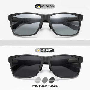 LM Photochromic Trending Styles Aluminium Magnesium Glass Square Men Sunglasses Women Polarized Sun glasses Sport Oculos de sol