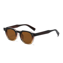 Load image into Gallery viewer, LNFCXI Vintage Rivet Oval Sunglasses Women Men Luxury Brand Designer Sun Glasses Anti Blue Light Eyeglasses Frame