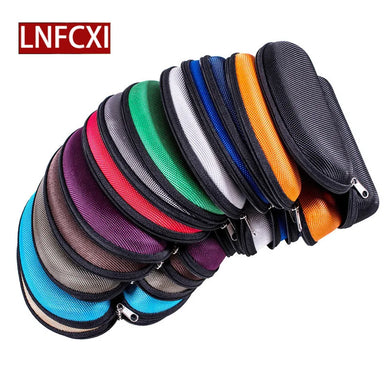 LNFCXI New 12 Colors Sunglasses Reading Glasses Carry Bag Hard Zipper Box Travel Pack Pouch Glasses Case Hard
