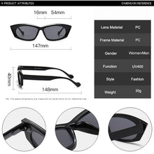 Carica l&#39;immagine nel visualizzatore di Gallery, LNFCXI New Quality Silver Purple Unique Cat Eye Women Sunglasses Retro Double Color Men Trending Sun Glasses Shades UV400