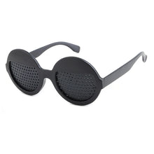 Load image into Gallery viewer, LONSY High quality Black Unisex Care Pin hole Eyeglasses Pinhole Glasses Eye Exercise Eyesight Improve Plastic