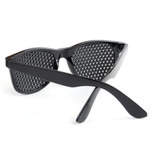 Load image into Gallery viewer, LONSY High quality Black Unisex Care Pin hole Eyeglasses Pinhole Glasses Eye Exercise Eyesight Improve Plastic