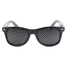 Load image into Gallery viewer, LONSY High quality Black Unisex Care Pin hole Eyeglasses Pinhole Glasses Eye Exercise Eyesight Improve Plastic