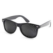 Load image into Gallery viewer, LONSY High quality Black Unisex Care Pin hole Eyeglasses Pinhole Glasses Eye Exercise Eyesight Improve Plastic